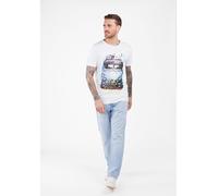 KEY LARGO Shirt "Mood" in Weiß - 53% | Größe XXL | Herren Plussize