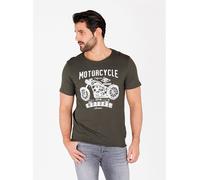 KEY LARGO Shirt "Oregon trail" in Khaki - Größe XL | Herren Plussize