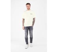 KEY LARGO Shirt "Vive La Vida" in Creme - Größe XL | Herren Plussize