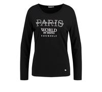Key Largo Damen Langarmshirt WLS PARIS ROUND, schwarz, Gr. XS