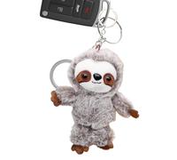 Key Pendant - Plush, Small Backpack Accessory Plush Sloth Key Ring | Travel-Friendly And Durable Bag Charm, Cute Plushes Pendant For Backpack, Bag, Car Keys, Phone, Gift, Kids, Friends, Family