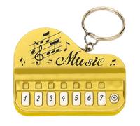 Keyboard Keyring - Musik-Theme Trinket, Flashing Audio Anhänger, tragbar, Piano Charm Zubehör | Novelty Musician Collectible Decoration, Electronic Tune Playing Ornament, Handbag Luggage