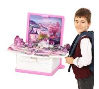 Keychain 3D-Popup-Buch - kreatives Mini-Spielzeug für Autoschlüssel | niedliches Schlüsselanhänger für Jungen, Mädchen, Männer, Frauen | Fun Fidget Rucksack Zubehör