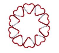 Keychain Clip Karabiner, Herzschlüsselhalter - Schwere Karabiner Schlüsselanhänger | Leichtes Befestigungswerkzeug für Camping, Reisen, Wandern, Bergsteigen