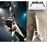 Keychain Gibson Flying V James Hetfield Metallica White Gitarre