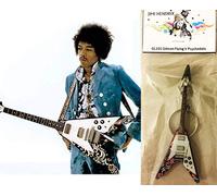 Keychain Gitarre Gibson Flying V Psychedelic Jimi Hendrix
