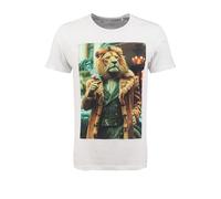 KEYLARGO Herren, Key Largo Men T-Shirt MT KLELEGANT Lion Round, M