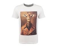 KEYLARGO Herren, Key Largo Men T-Shirt MT KLSMART Giraffe White Round, XL