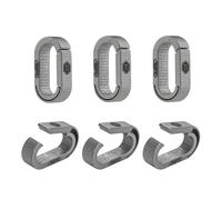 KeyUnity KA41SW Mini Split Titan Keyring Quick Release Key, Flache Schlüsselringe aus Schlüsselring Schlüsselkarabiner für die Verbindung von Haus Autoschlüssel (Anzahl hängt vom Hauptbild ab)