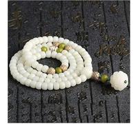 KFGISD , Buddhistisches Gebetsperlen Armband,Perlenarmband,Gebetsperlen,Weiße Jade Bodhi Wurzel Lotus Handschnur Bodhi,Buddhistische Gebetskette