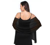 KFHENSOMR Damen leichter weicher Schal für Hochzeit, 1 Stück Damen Festlich Elegante Tücher Schultertuch, Chiffon Tücher und Wraps für Abendkleider Brautkleid Alltagskleidung Festliche