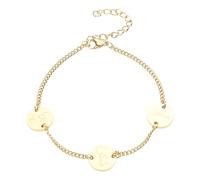 Kfwfuaee Anhänger mit arabischer Münze, Edelstahlkette, schöner Handgelenkschmuck für Damen und Mädchen