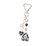 Kfwfuaee Multi Functional Rings Pendant for Handbag Charm Heart Shaped Keychain Gift Fashion Bag Accessory Gothic Keychain
