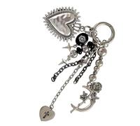 Kfwfuaee Praktischer Taschenanhänger, Schlüsselanhänger, Accessoire zum Befestigen an Rucksäcken, Handtaschen, Schultertaschen, ästhetischen Accessoires, Anhänger, Damen-Charm