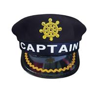 Kfwfuaee Verstellbare Kapitänsmütze aus Polyester, Cosplay Kopfbedeckung für Komfort und Charme für verschiedene Anlässe wie Partys, Kapitän