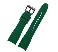 KGFCE Für Rolex Longine Citizen BN0193 gebogenes Interface Silikon Watchband 19 mm 20 mm 22 mm 21 Herren Armband Soft Zubehör, 19mm, Achat