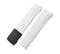 KGFCE Uhrenarmband aus Naturkautschuk, passend für Tissot T048.417/T048.427 T-RACE T048, weiches Sport-Silikon-Uhrenarmband, Faltschließe