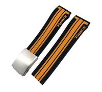 KGFCE Uhrenarmband aus Naturkautschuk, passend für Tissot T048.417/T048.427 T-RACE T048, weiches Sport-Silikon-Uhrenarmband, Faltschließe