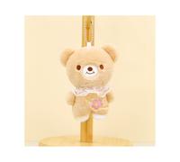 (Khaki-Bär) Bär, kuscheliger Teddy-Schlüsselanhänger, Plüschtier, bezauberndes Cartoon-Tier-Taschenzubehör