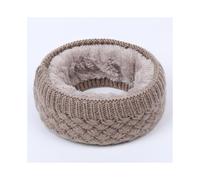 (Khaki)Damen Frauen Snood Grobstrick Strick Winter Weich Halswärmer Schal Ski