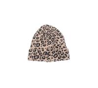 Khaki Leopard Damen Wollstrickmütze Warme Strickmode Beanie für Herbst Winter