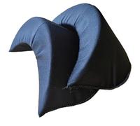 KHASCBNF Schulterpolster 1 Paar Dicke, große 35-mm-Schulterpolster aus Schwamm, schwarz-weiß-hautfarben, for Nähen von DIY-Jacken, Hochzeits-T-Shirts und Modekleidung(Black)