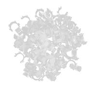 KHBUAB 100 Stück Nähspulenclips aus Silikon Spulenklemmen für Garnfixierung Kompatibel Transparent für Heim und Industrienähmaschinen