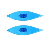 KHBUAB Klöppelschiffchen 2 Stück aus Kunststoff Komfortable Handwerkzeuge für Spitzenherstellung Heimwebzubehör für Häkelspitze und Bastelarbeiten Blau 8x2,3x1,4cm