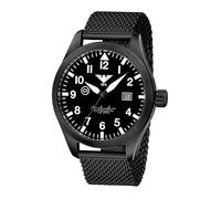 KHS Airleader Black Steel Automatic KHS.AIRBSABLA.MB mit Maschenband