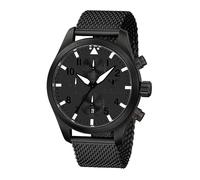 KHS Airleader Black Steel Chronograph XTAC KHS.AIRBSCXT.MB mit Maschenband