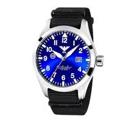 KHS Airleader Steel Automatic KHS.AIRSABLU.NB mit Natoband Schwarz