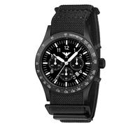 KHS Platoon Black Steel Solar Chronograph KHS.PLABSSC.DFB mit DIVERFLEX® Band schwarz