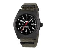KHS Uhren INCBS.NSGO Herrenuhr Inceptor Black Steel Steingau-Oliv