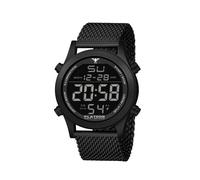 KHS PLABSD.MB Herren-Digitaluhr Platoon Schwarz mit Meshband