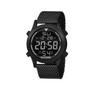 KHS PLABSD.MB Herren-Digitaluhr Platoon Schwarz mit Meshband
