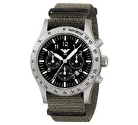 KHS Platoon Steel Solar Chronograph KHS.PLASSC.NSGO mit Natoband Steingrau-Oliv