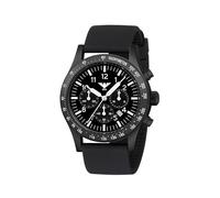 KHS Platoon Black Steel Solar Chronograph KHS.PLABSSC.SB mit Silikonband schwarz
