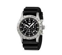 KHS Platoon Steel Solar Chronograph KHS.PLASSC.DB mit Taucherband schwarz
