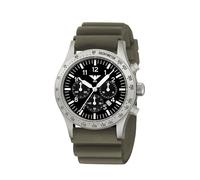 KHS Platoon Steel Solar Chronograph KHS.PLASSC.DSGO mit Taucherband steingrau-Oliv