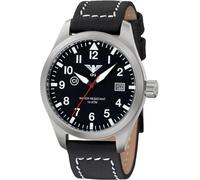 KHS Uhr Airleader Steel mit Büffellederband