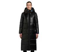 Steppmantel KHUJO "Hedd Shiny-YM" Gr. M (38), schwarz, Damen, Material: 100% Polyester, Futter: 100% Nylon, Wattierung: 100% Polyester, Beschichtung: Polyurethan, Mäntel, Wasserdichter Wintermantel in