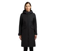Kurzmantel KHUJO "Femke2", Damen, Gr. M (38), schwarz, Material: 100% Polyester, gerade knieumspielend, hoch geschlossener Ausschnitt, eng normaler Saum mit Druckknöpfen, Mäntel Kurzmantel, Modischer
