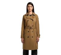 Trenchcoat KHUJO "Rula2", Damen, Gr. M (38), hellgrün, Obermaterial: 65% Baumwolle, 35% Polyester. Innenfutter: 95% Polyester, 5% Elasthan, tailliert knieumspielend, mit Knopf,verstellbar abgesteppte