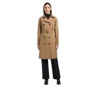 Trenchcoat KHUJO "Rula2", Damen, Gr. XL (42), mustard, Obermaterial: 65% Baumwolle, 35% Polyester. Innenfutter: 95% Polyester, 5% Elasthan, tailliert knieumspielend, mit Knopf,verstellbar abgesteppte 