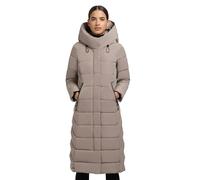 Warmer Steppmantel mit Kapuze "Sensy-YM" Greige S