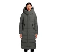 Wintermantel KHUJO "Sensy-YM", Damen, Gr. XL (42), grün (hellgrün), Obermaterial: 100% Polyester, Innenfutter: 100% Nylon, Wattierung: 100% Polyester, casual, tailliert kniebedeckend, Rundhals, Langar