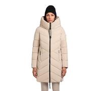 khujo Damen Langer Wintermantel warmer Steppmantel mit Kapuze und Schlüsselanhänger Darka2-YM XS-XXL