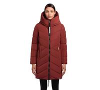 khujo Damen Langer Wintermantel warmer Steppmantel mit Kapuze und Schlüsselanhänger Darka2-YM XS-XXL