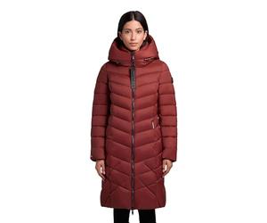 khujo Damen Langer Wintermantel warmer Steppmantel mit Schlüsselanhängerund verstellbarer Kapuze Odana3-YM XS-XXL