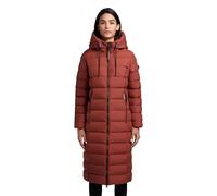 khujo Damen Langer Wintermantel warmer Steppmantel mit Taillenzugband und Kapuze Simmie-YM XS-XXL